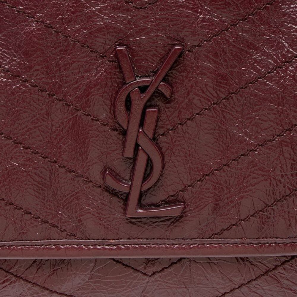Saint Laurent Crinkled Calfskin Monogram Niki Medium Shoulder Bag - Picture 9 of 12